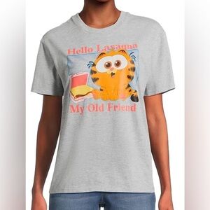 Garfield Hello Lasagna Juniors T-Shirt, Size XS